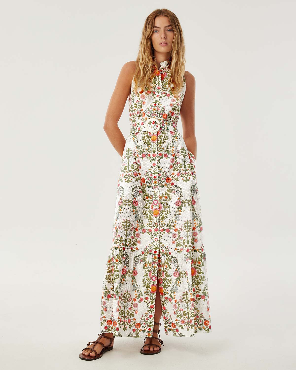 Biba Broderie Anglaise Maxi Dress - Botanic Eden