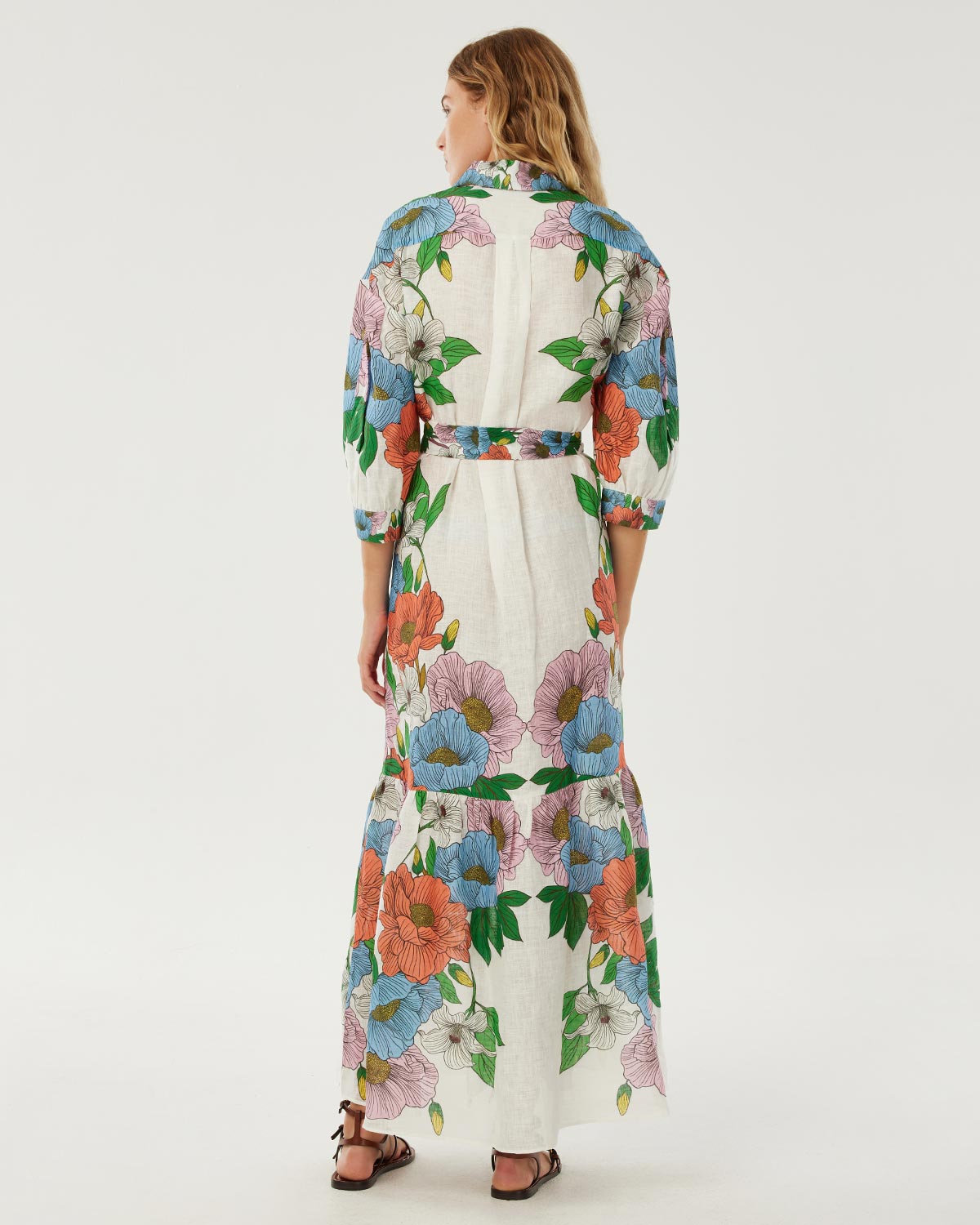 Bianca Linen Maxi Dress - Salento Placement