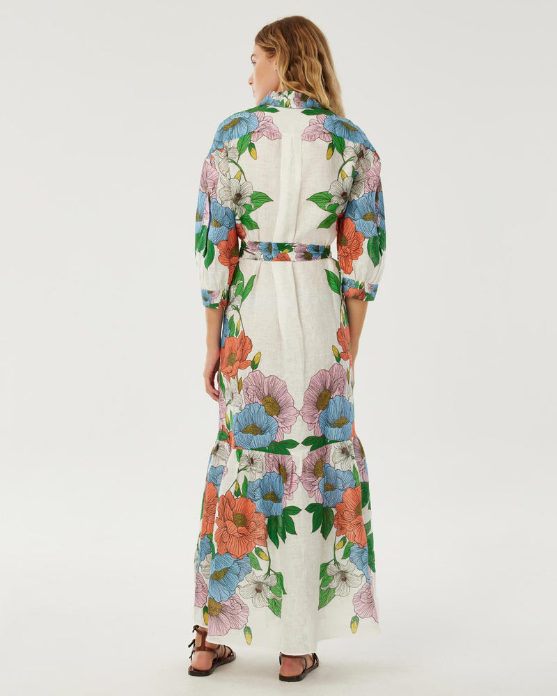 Bianca Linen Maxi Dress - Salento Placement