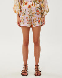 Bizzy Rami Shorts - Sun Fire Garden - Lilac