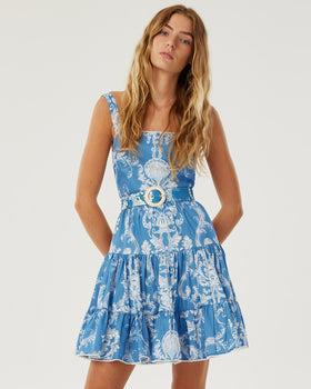 Freddie Cotton Mini Dress - Barocco
