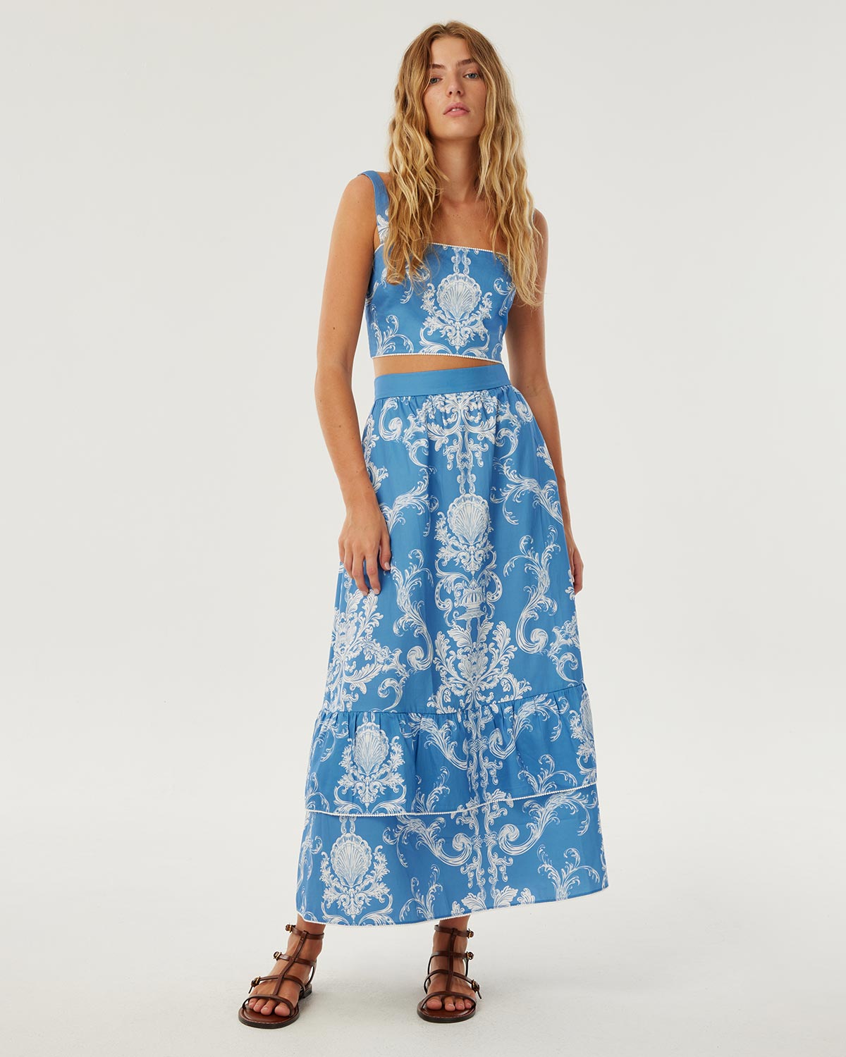 Paulina Cotton Skirt - Barocco