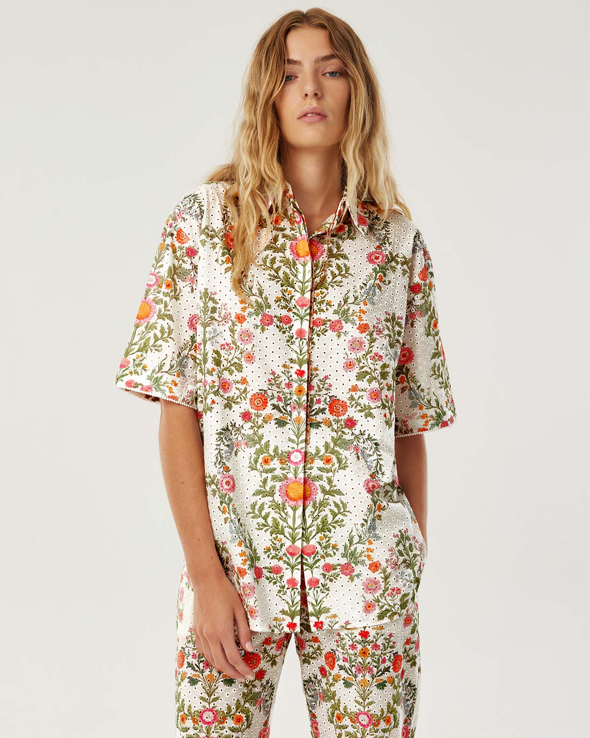 Akari Broderie Anglaise Top - Botanic Eden