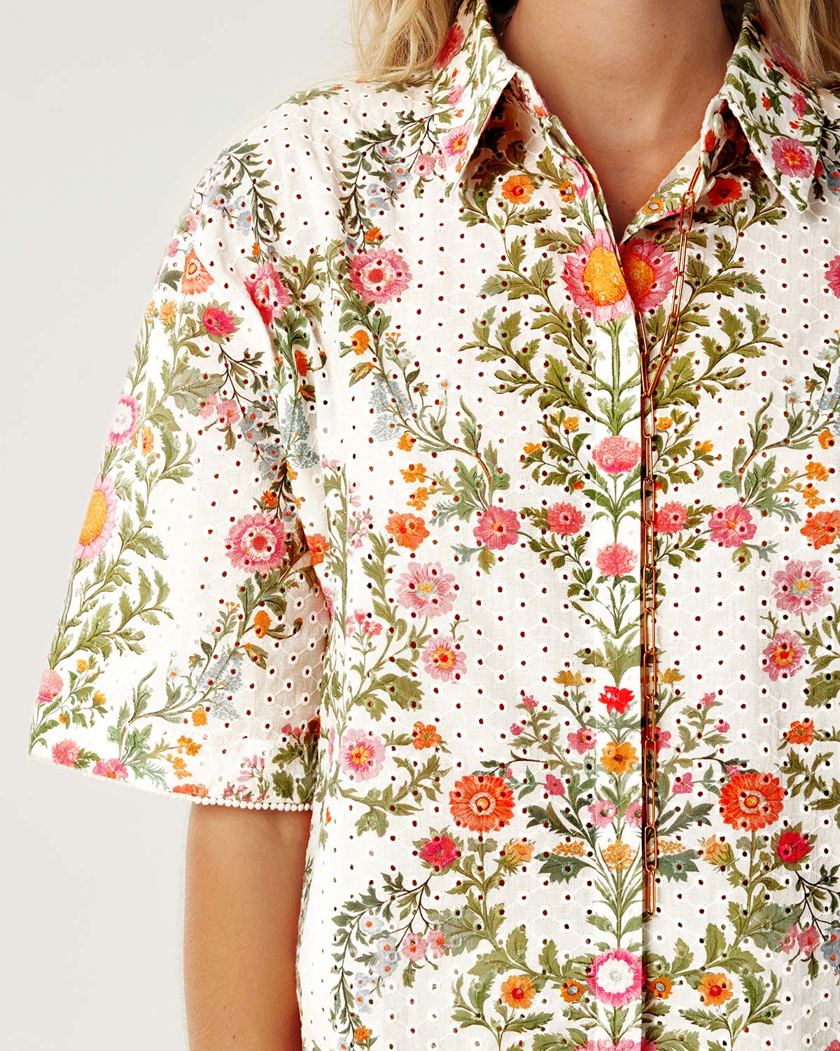 Akari Broderie Anglaise Top - Botanic Eden