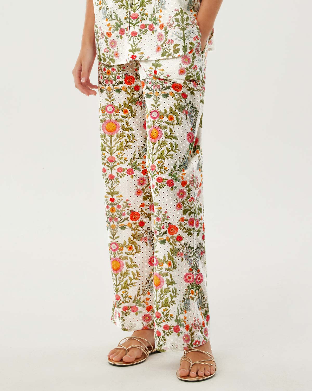 Joshua Broderie Anglaise Trouser - Botanic Eden