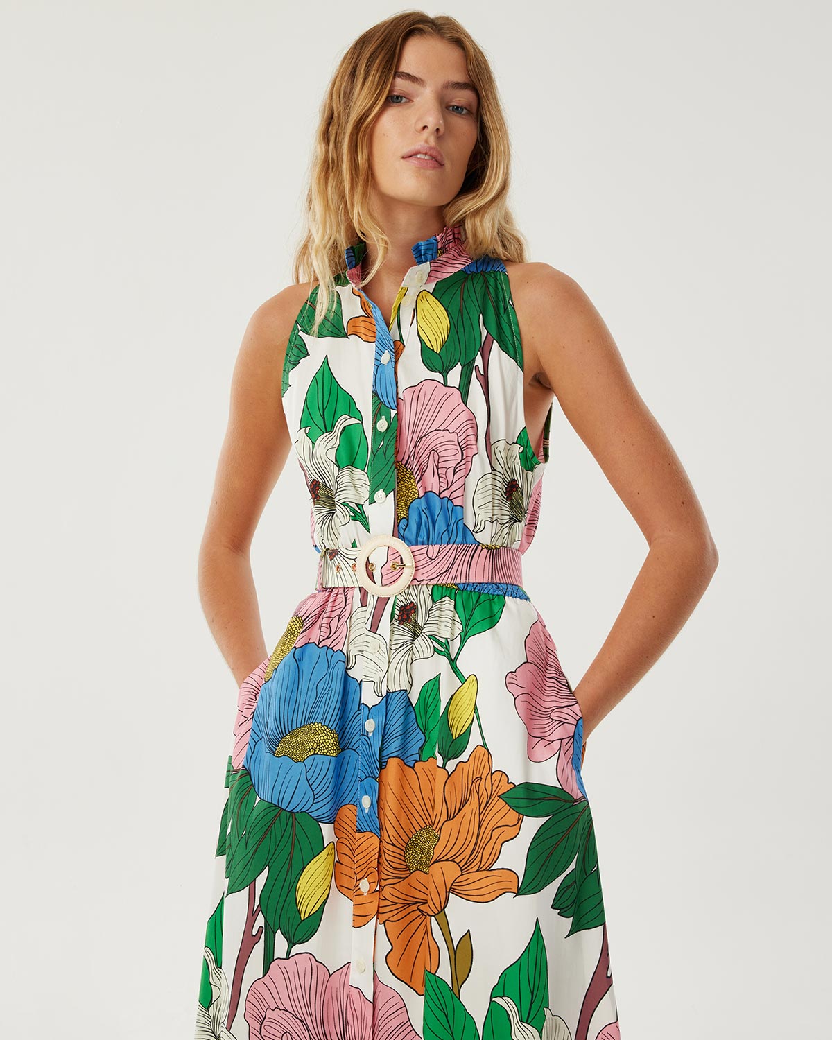 Biba Cotton Maxi Dress - Salento