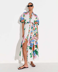 Bianca Linen Maxi Dress - Salento Placement