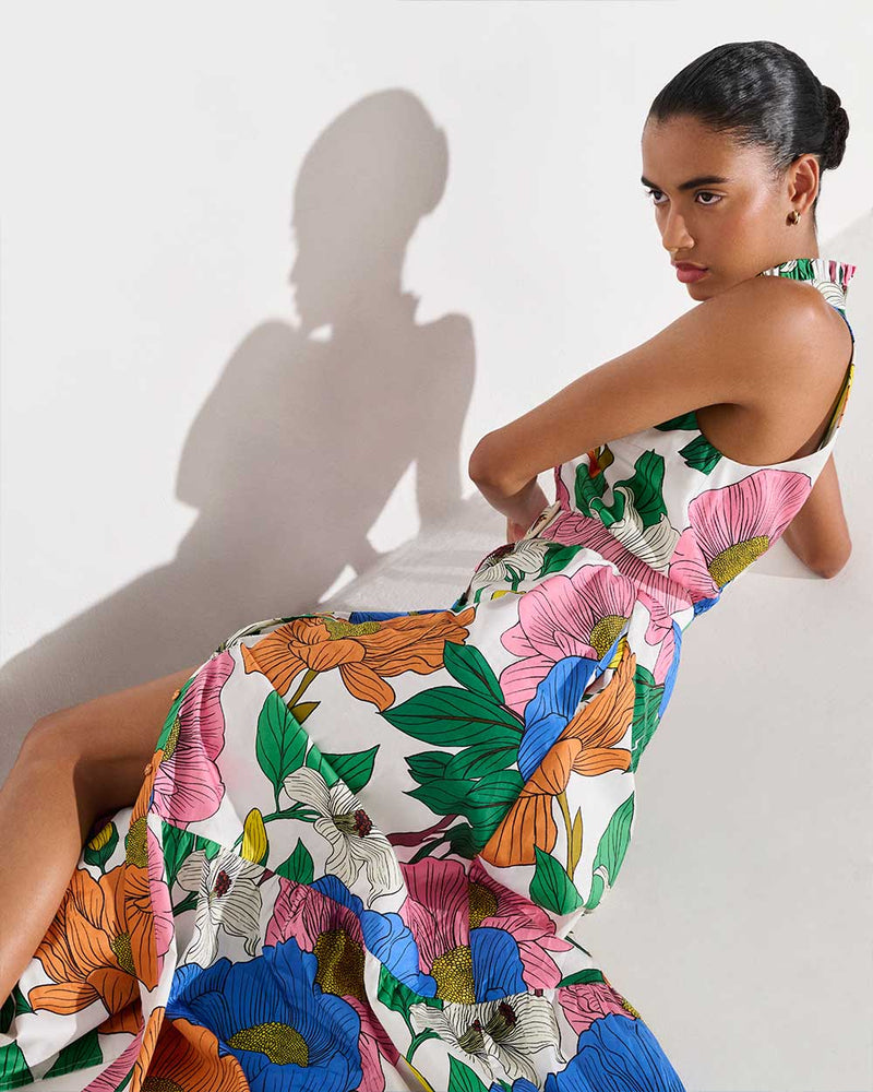 Biba Cotton Maxi Dress - Salento