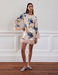 Stevie Sequin Mini Dress - Rose Blue