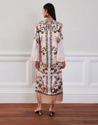 Seraphina Crepe Midi Dress - Magical Blossom Pink