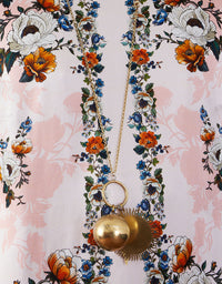 Seraphina Crepe Midi Dress - Magical Blossom Pink