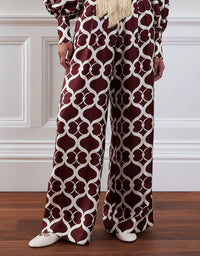 Melia Twill Trouser - Loop Brown