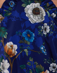 Tatiana Crepe Maxi Dress - Magical Blossom Navy