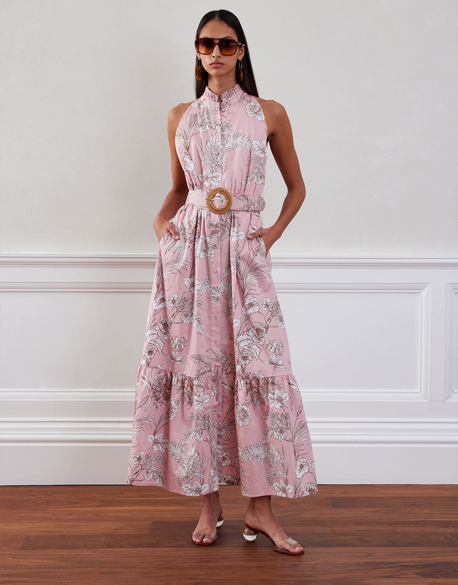Biba Maxi Dress - Jungle Pink
