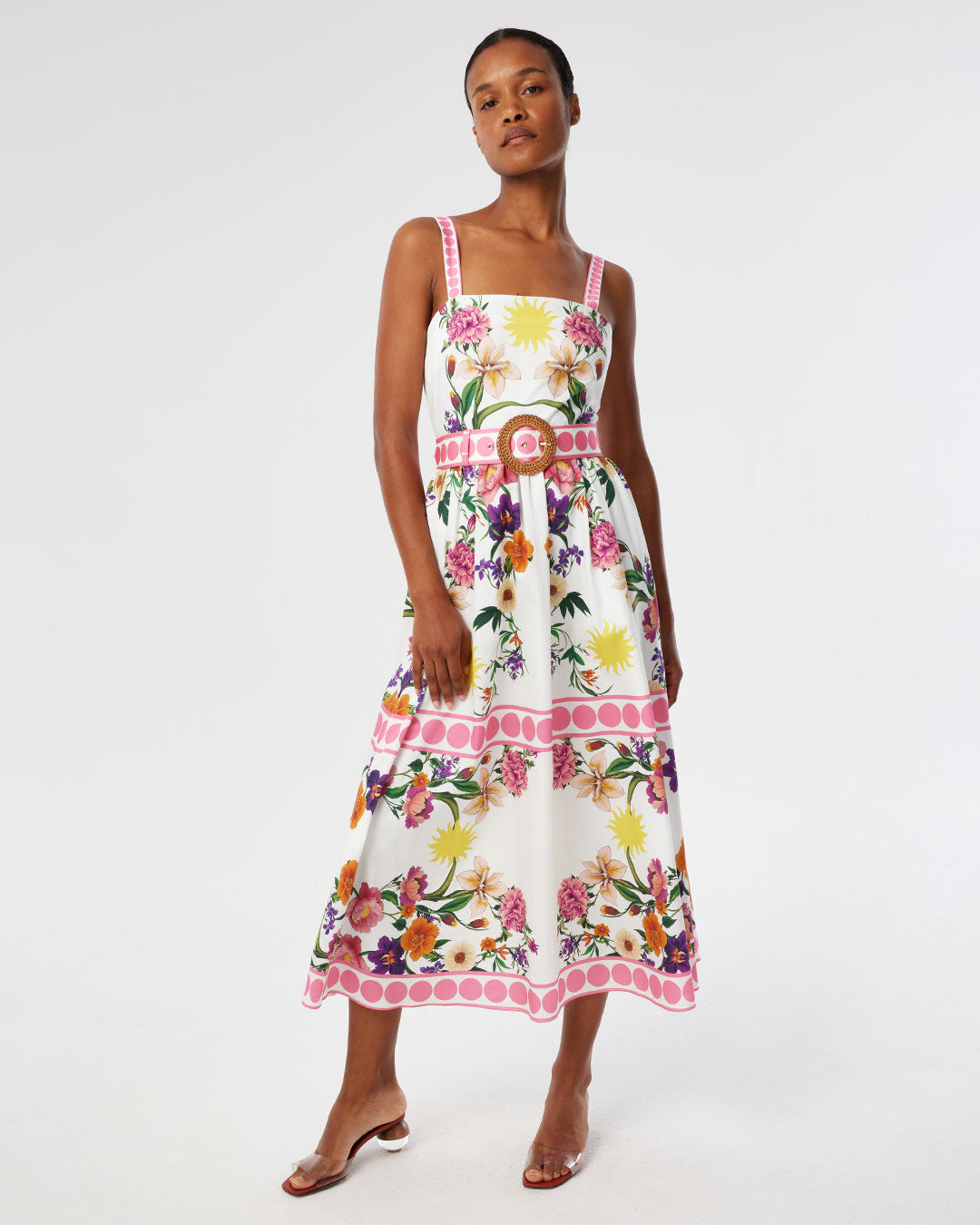 Ninet Cotton Midi Dress - Botanica